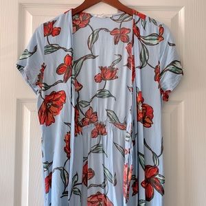 Floral Duster Wrap Dress